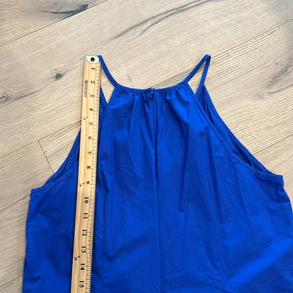 J. Crew Dress Royal Blue Size 10 Summer Lightweight Flutter Hem - Picture 6 of 9